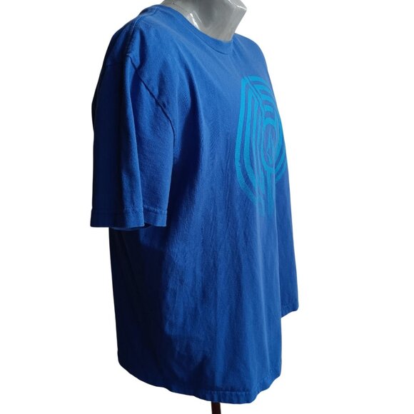 Mens Volcom T-shirt Large Shifter Logo Short Sleeve Crewneck T-Shirt Blue L - Picture 5 of 8